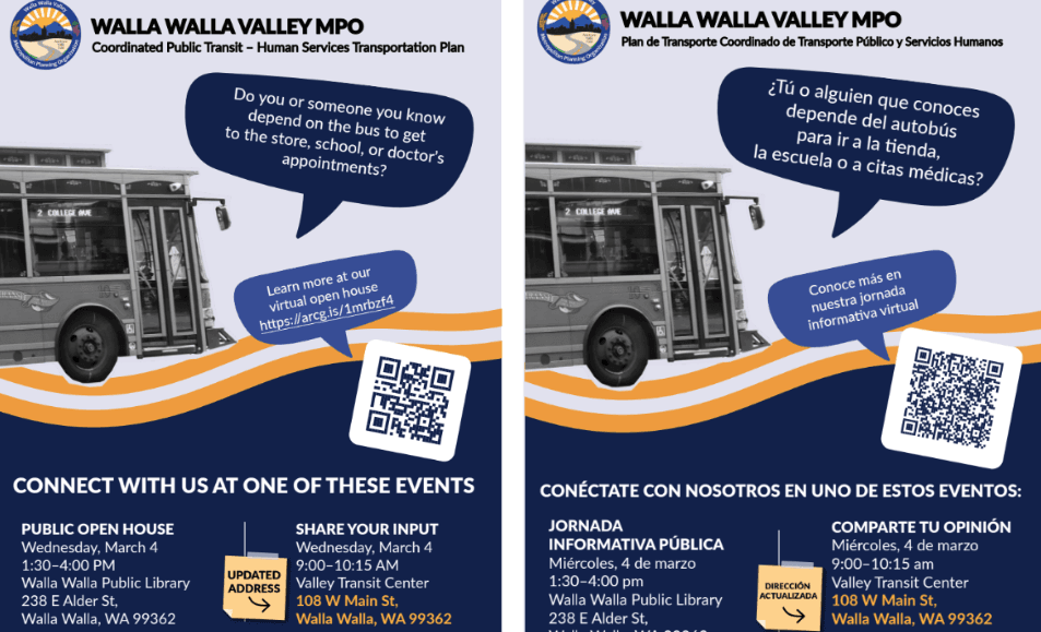 2026 Human Services Transportation Plan - Walla Walla Valley MPO