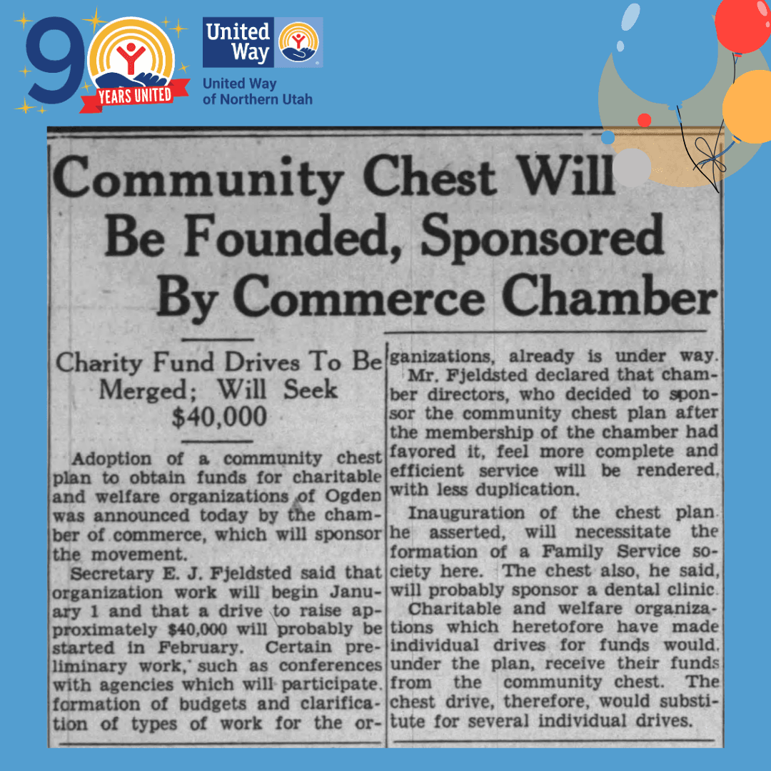 Community Chest Founded