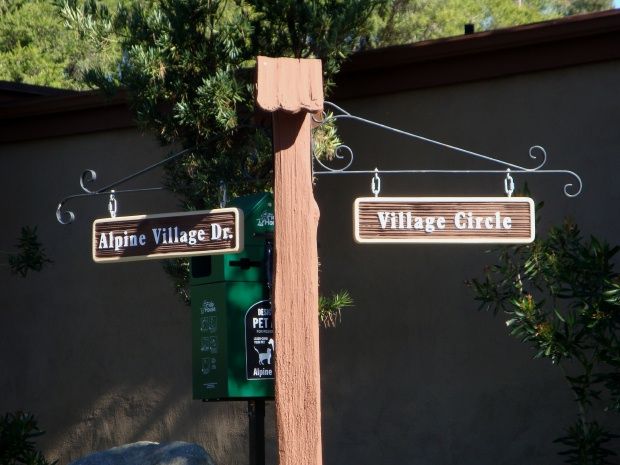 H17027 - Rustic Street Signs, Hangers and Posts for an Apartment Complex 