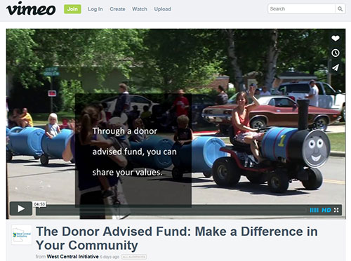 VIDEO: The Donor Advised Fund: Make a Difference in Your Community