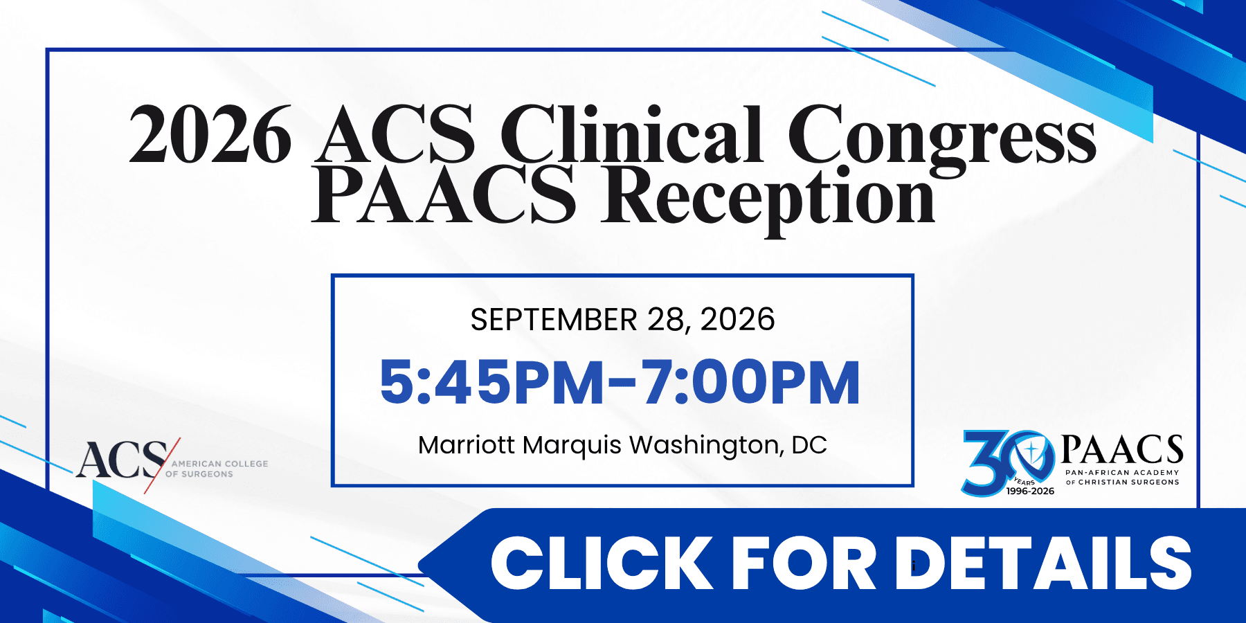 2026 ACS Clinical Congress PAACS Reception