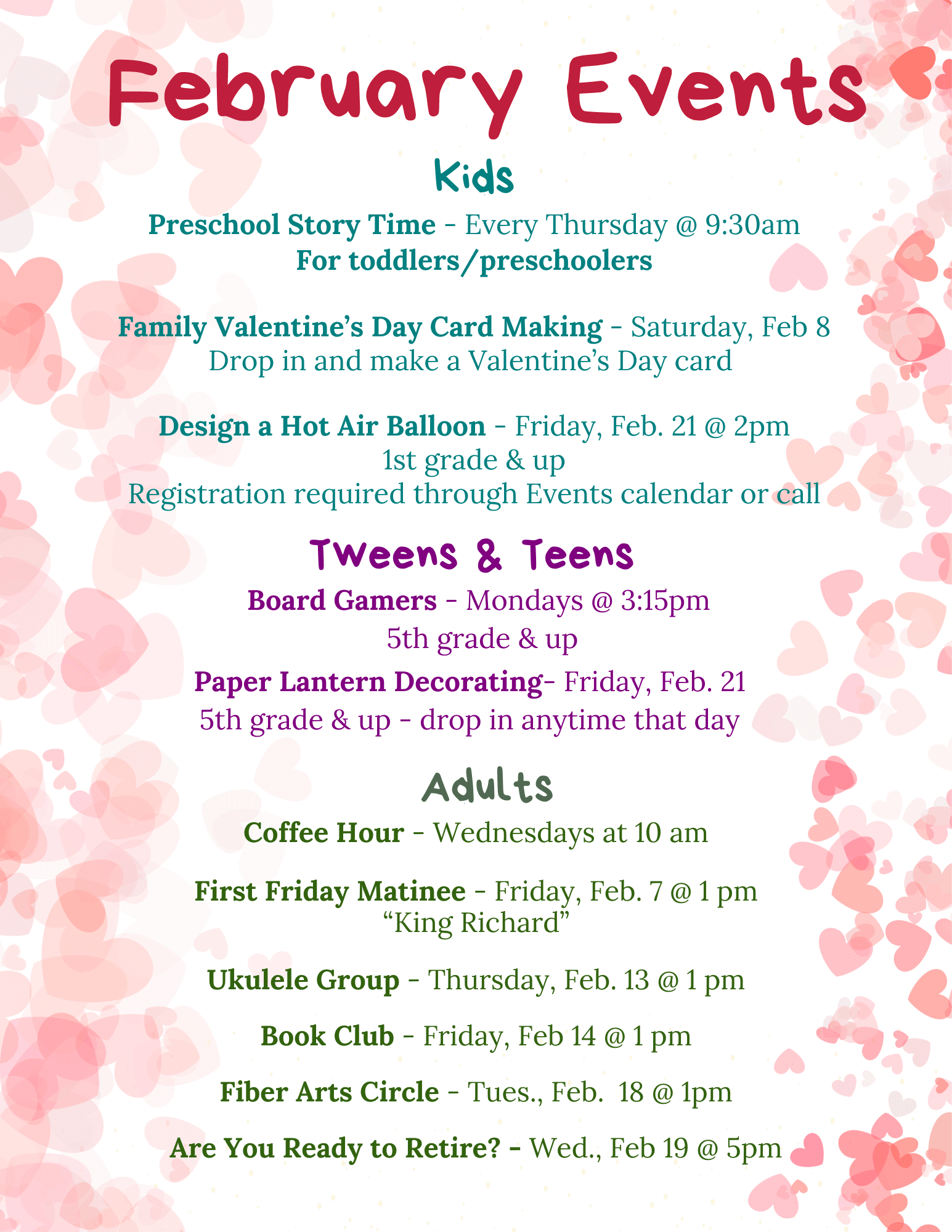 February Events