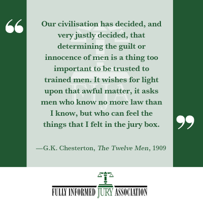 Chesterton Quote Jury