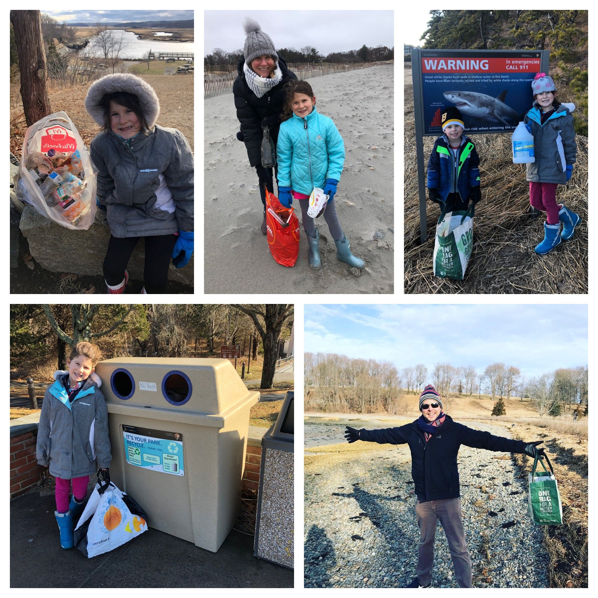 Cohasset Family’s Quest to Collect 2020 Bags of Litter in 2020