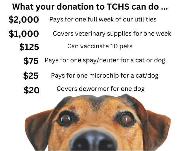 One Time Donation Donate Get Involved Tri County Humane Society