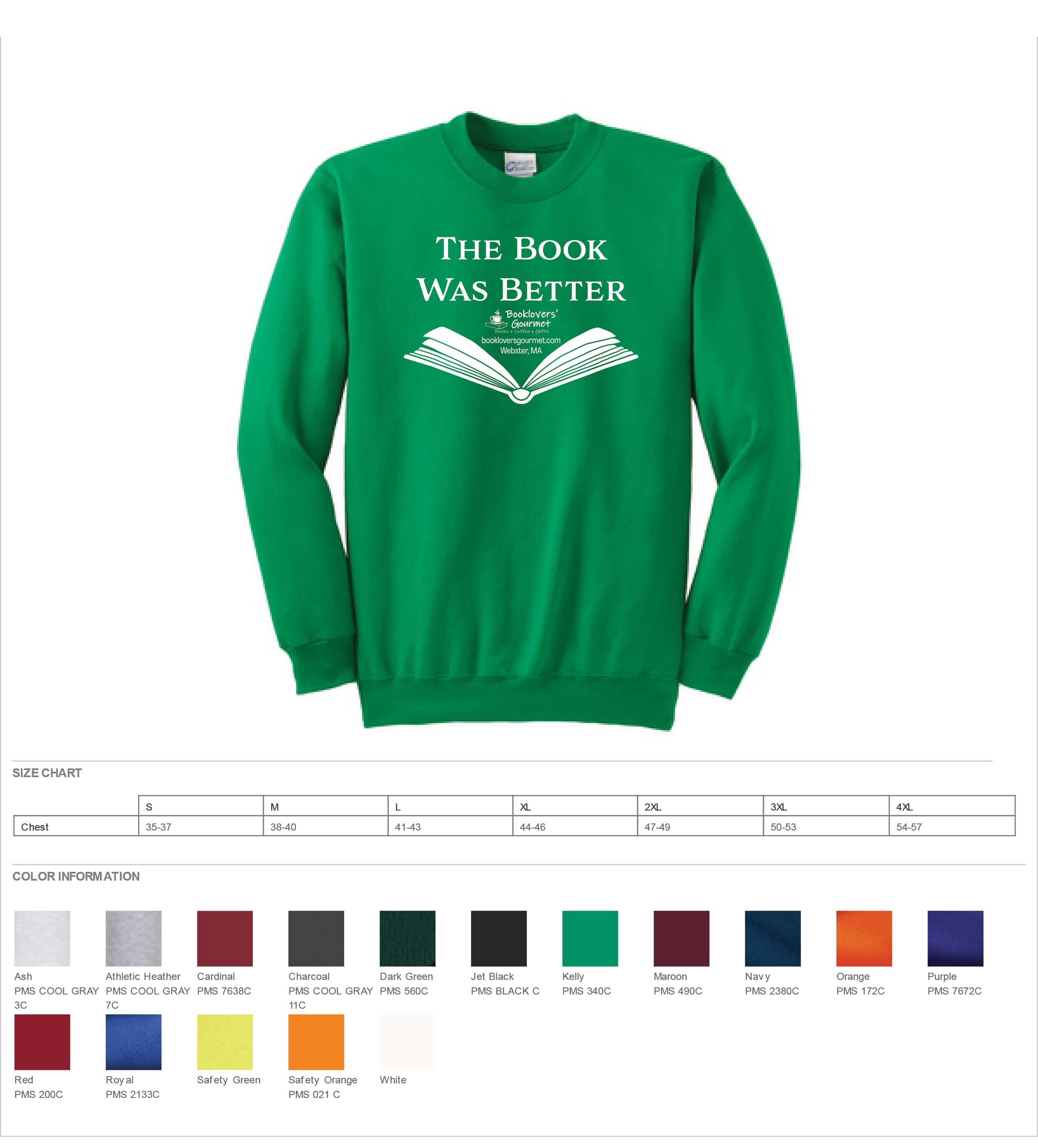 The Book Was Better Crewneck Sweatshirt