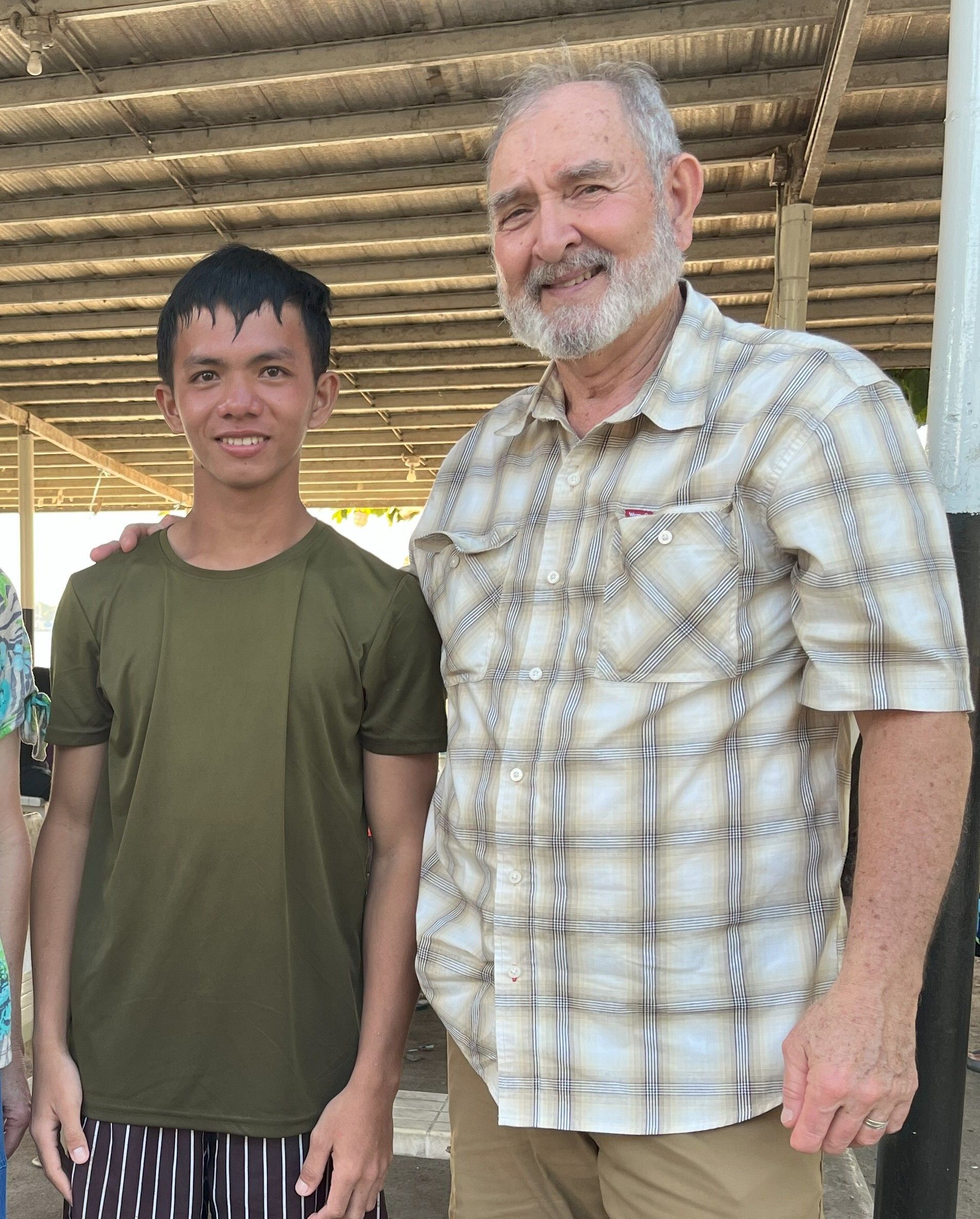 Frank and Rancy getting acquainted in the Philippine Home 
