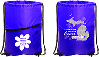 D - Purple Drawstring Backpack