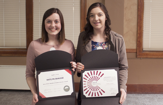 Community Members and Students Honored with Service Awards