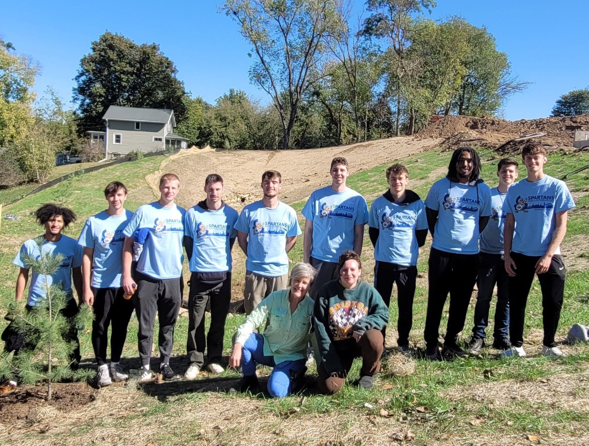 Construction Volunteers Working