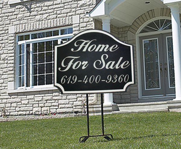 C12447 - Home For Sale Sign, carved High-Density-Urethane