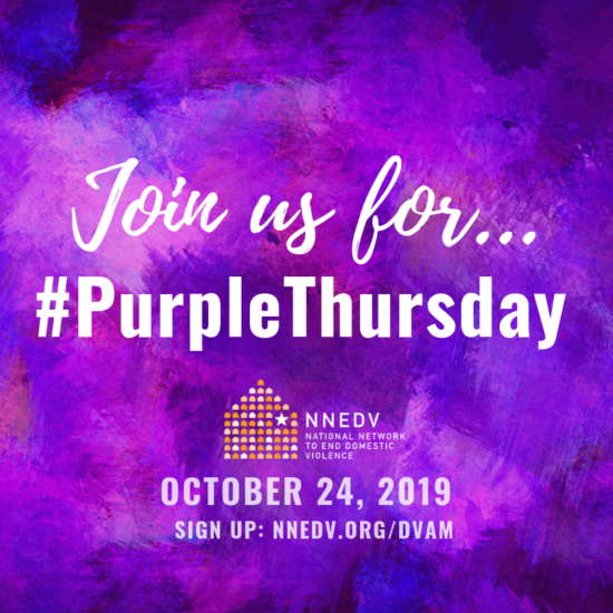 Domestic Violence Awareness Month: Purple Thursday