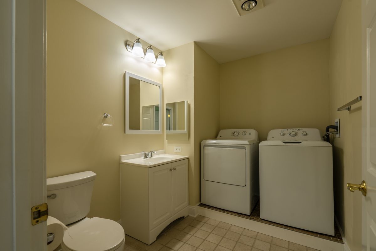 Optional upgrade to full-size washer/dryer