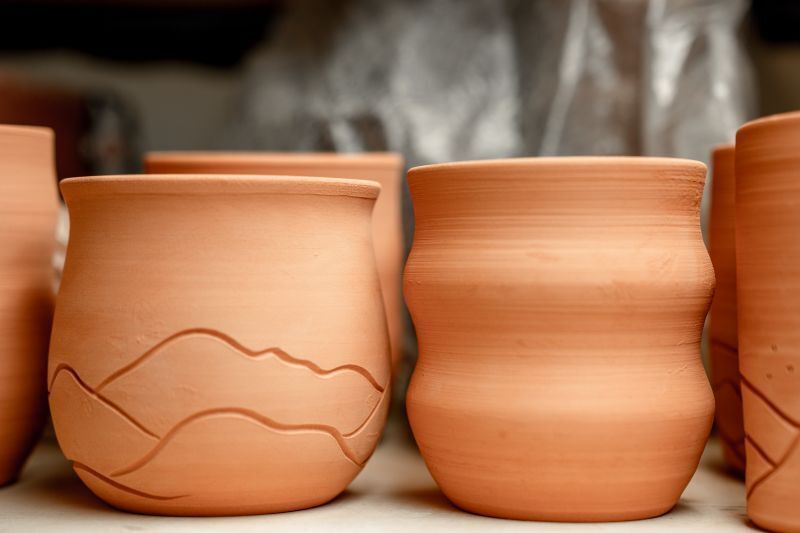Pots in progress