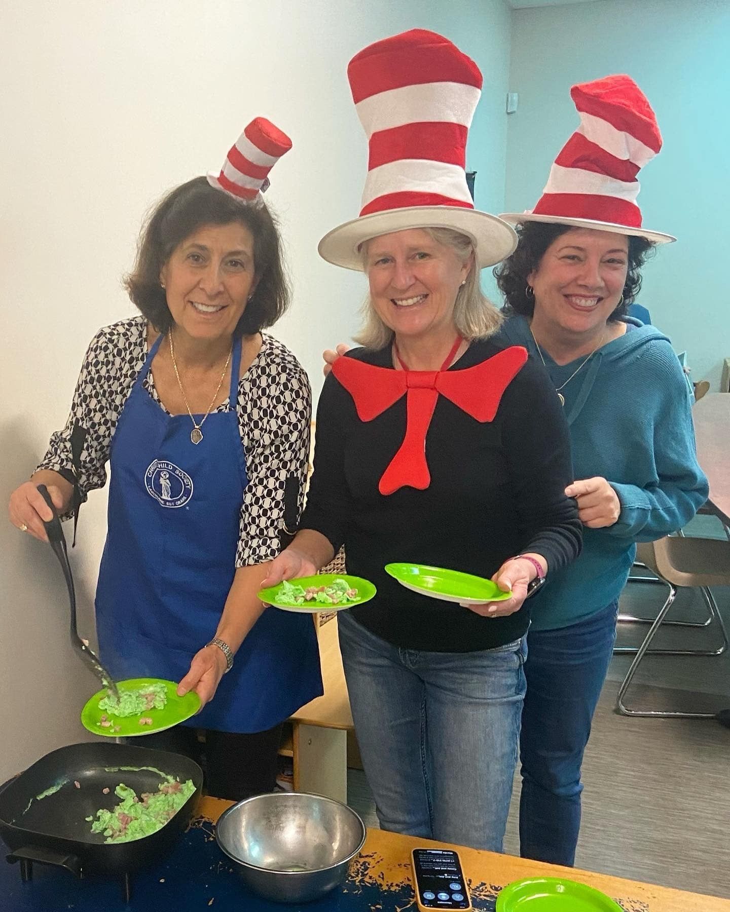 Sometimes we serve green eggs and ham.