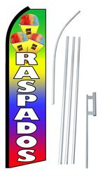 Raspados(Snow Cone) Swooper/Feather Flag + Pole + Ground Spike