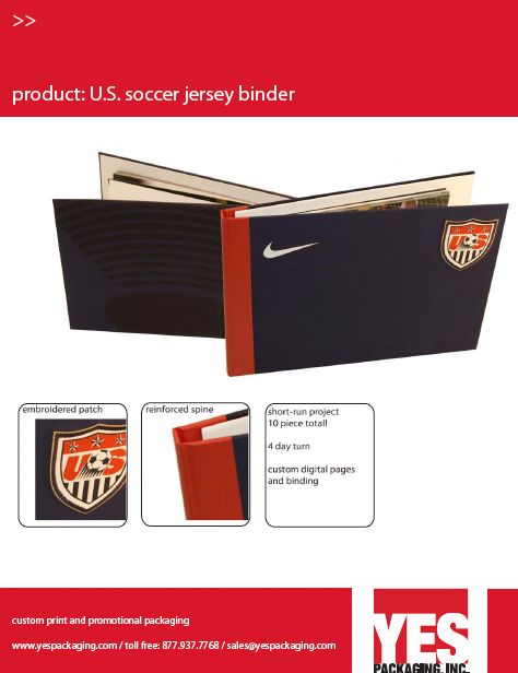 U.S. Soccer Jersey Binder