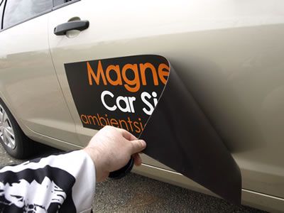 magnetic car sign