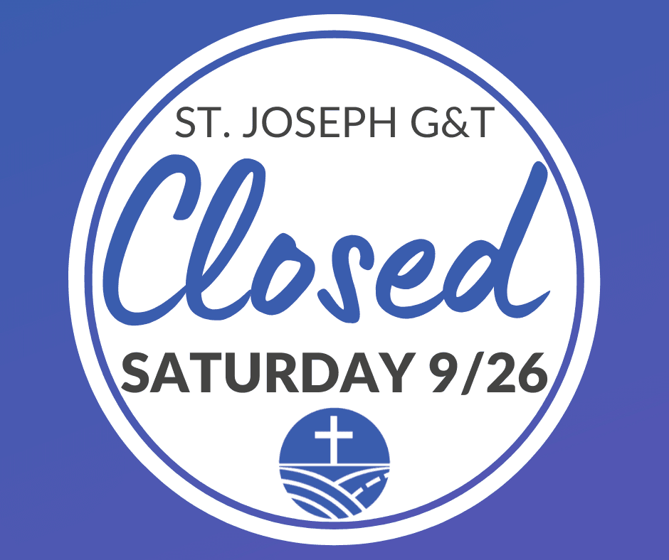 Our St. Joseph Gift & Thrift Store in Hastings will be CLOSED on Saturday, September 26th. All other CSS Gift & Thrift stores will follow their regularly scheduled hours.