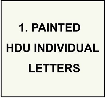 Painted HDU Letters & Numbers