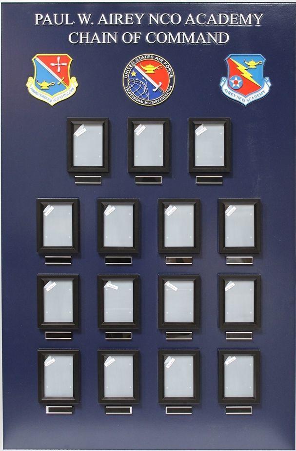 SA1262 - High-Density-Urethane (HDU ) Chain-of-Command Board for the Paul C Airey NCO Academy, United States Air Force