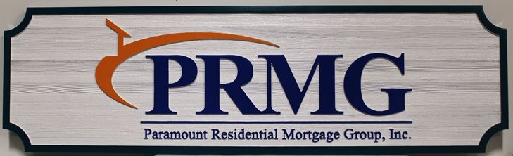 C12232 - Carved Western Red Cedar Cedar Wood sign was made for Paramount  Residential Mortgage Group