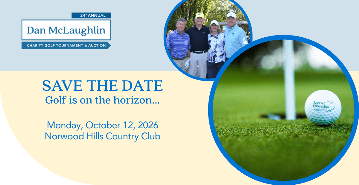 golfers in circles with logo