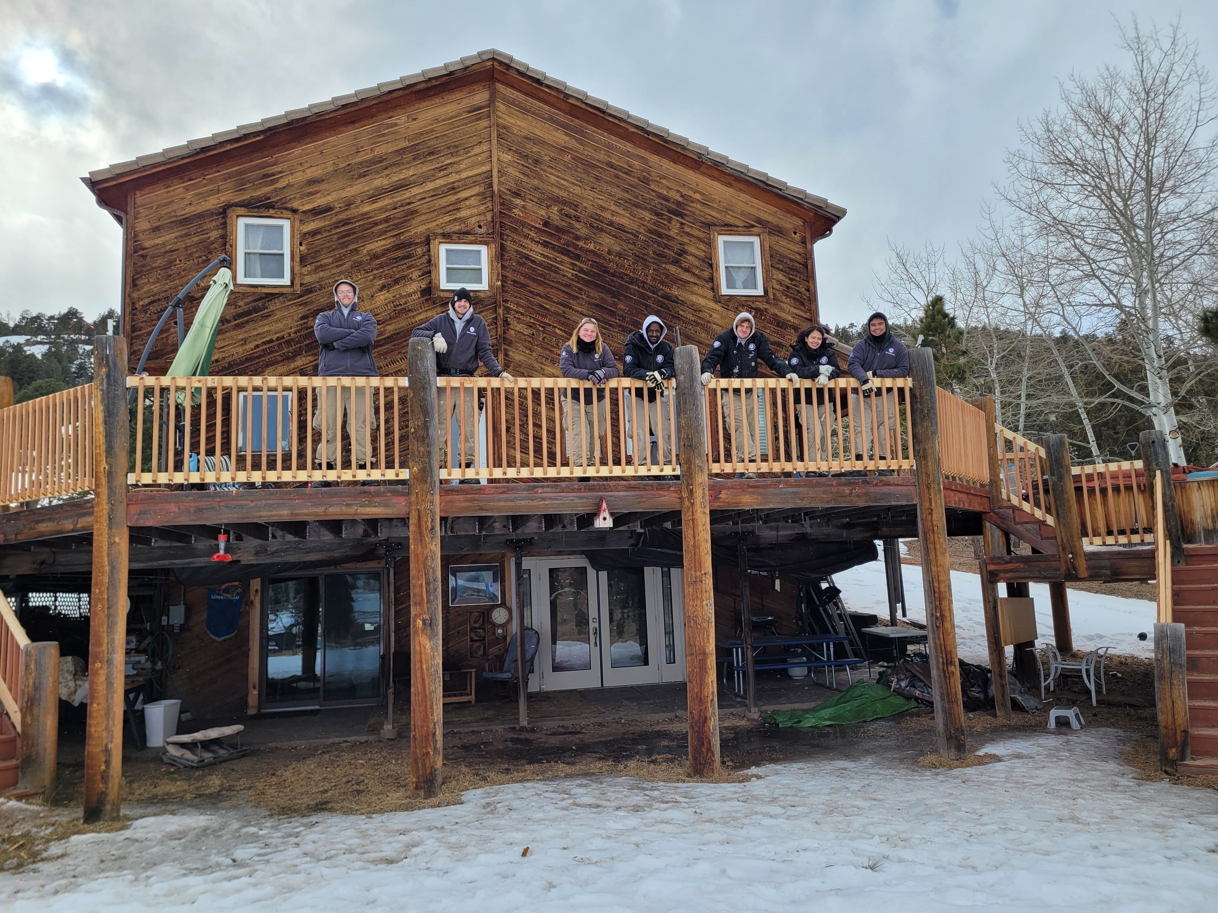 AmeriCorps NCCC Team at Blue Spruce Habitat
