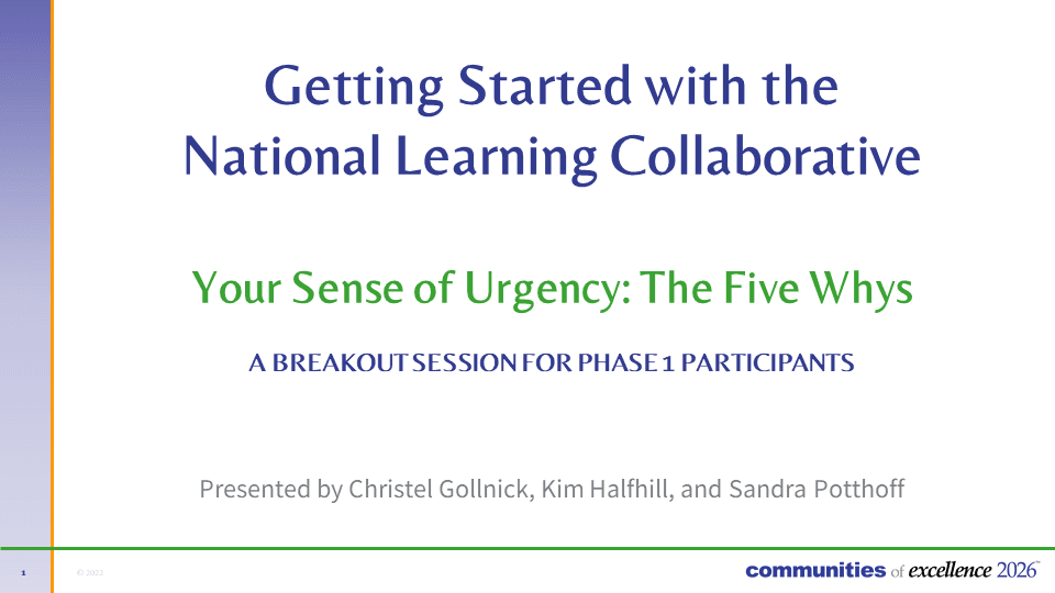 Getting Started with the National Learning Collaborative