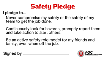 Safety Pledge card