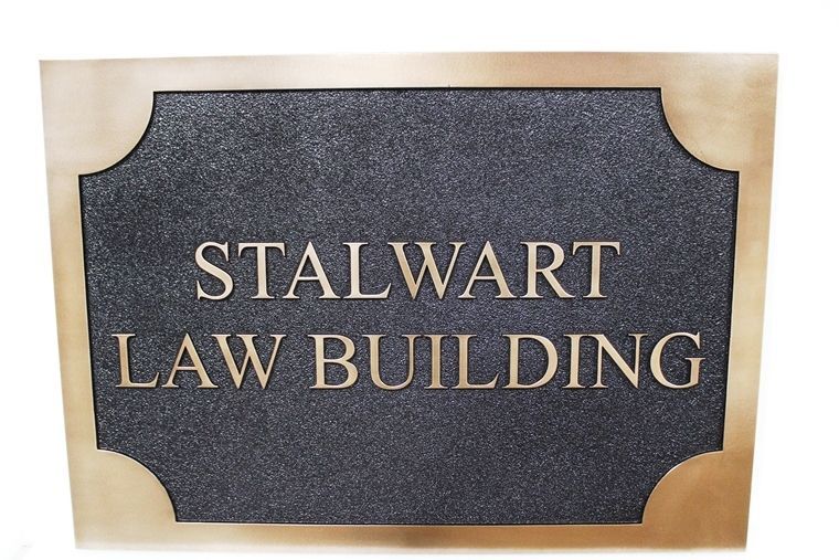 A10695 - Carved and Sandblasted  HDU  Sign for the Stalwart Law Building