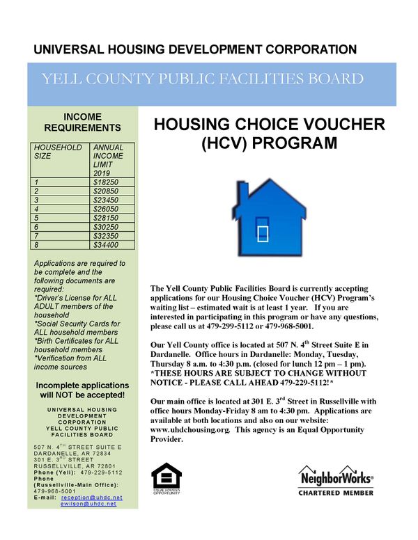 Housing Choice Voucher Program Flyers : What We Do : Universal Housing ...