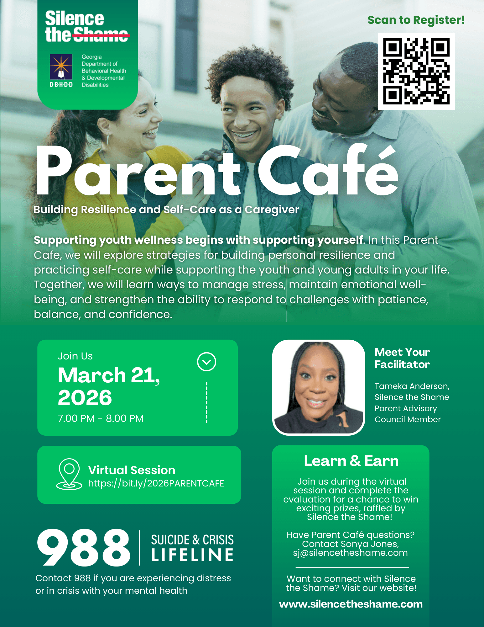 March 21st: Parent Cafe Series