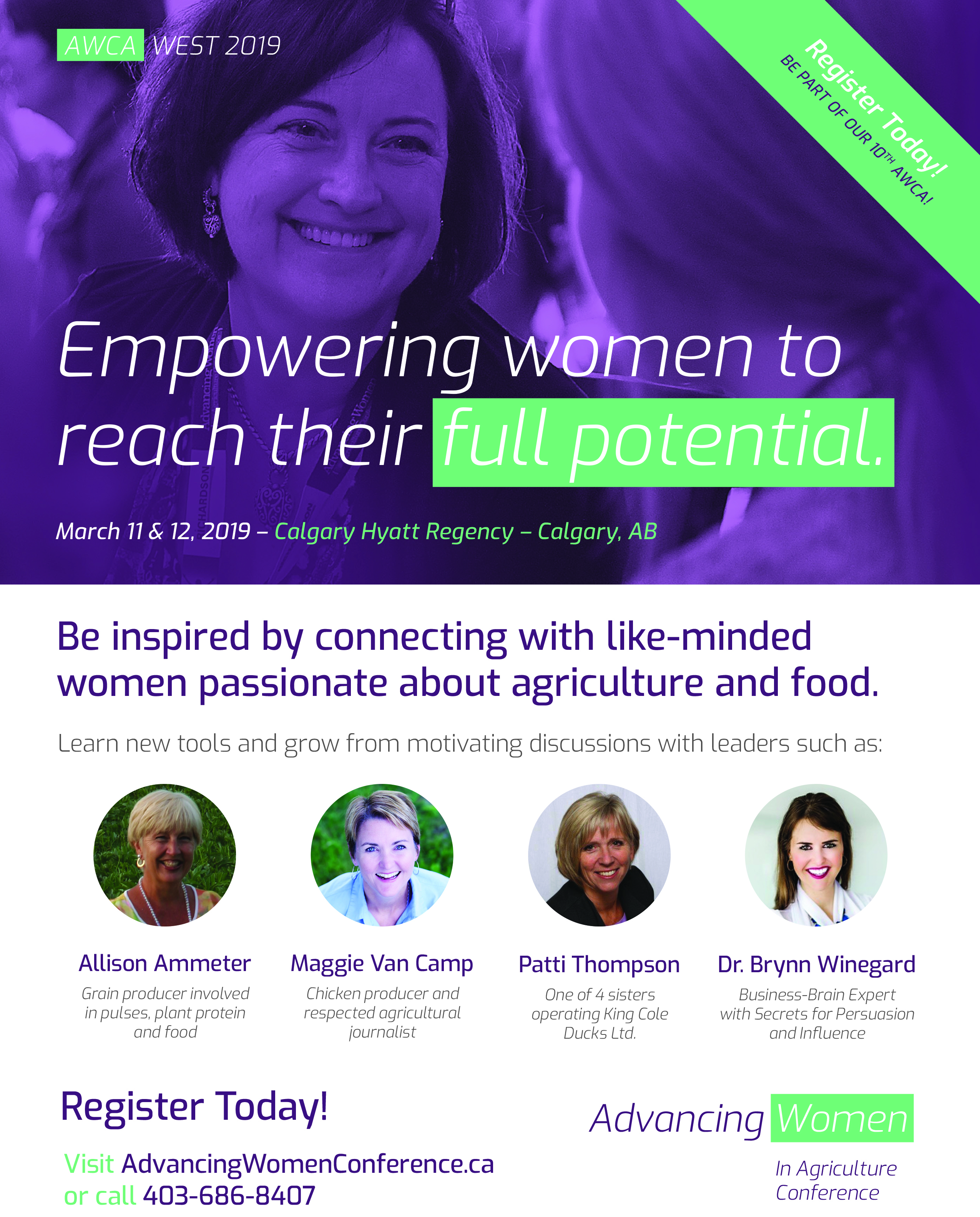 Advancing Women in Agriculture Conference | March 11 & 12, 2019