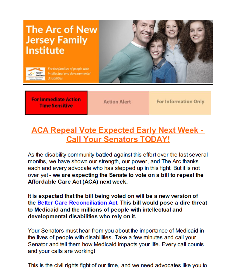 Protect the Lifeline: ACA Repeal Vote Expected Early Next Week 7.21.2017