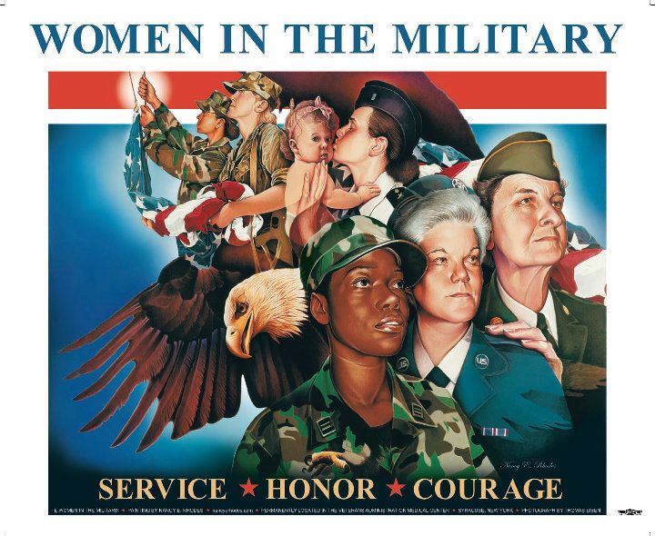 Women in the Military Sign