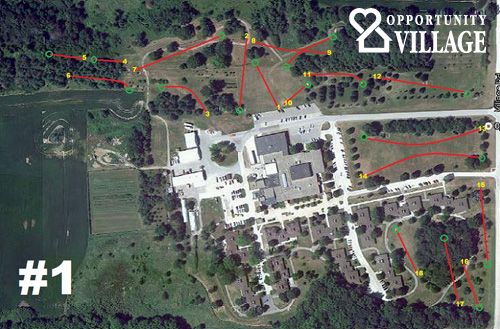 OV Disc Golf Course Map