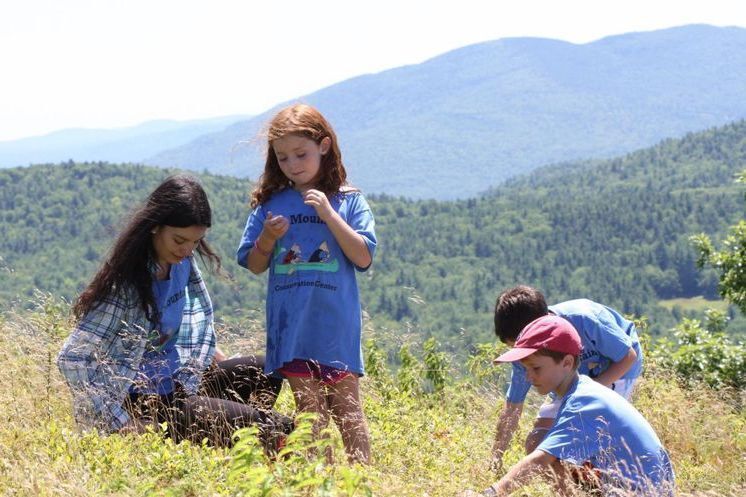 campers and counselor of Foss Mountain