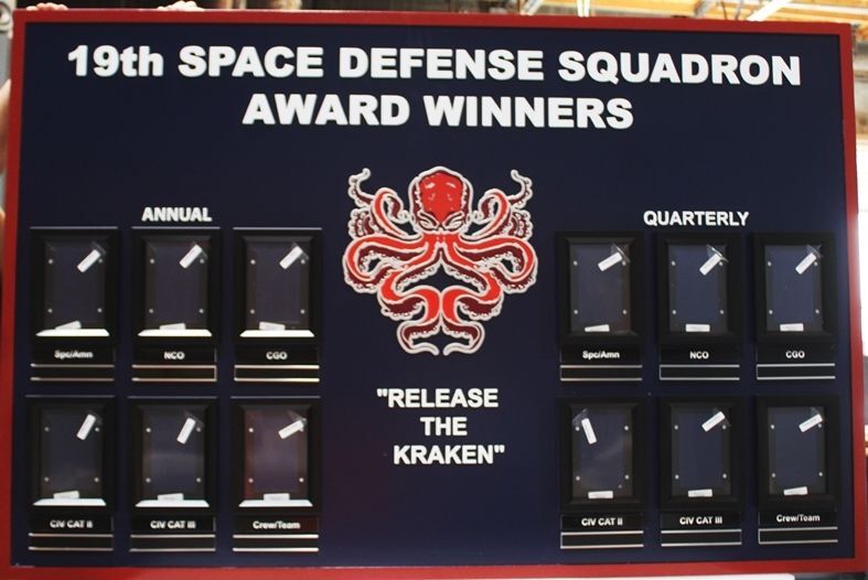 SB1042 - Annual and Quarterly Award  Board for the 19th Space Defense Squadron Award Winners 