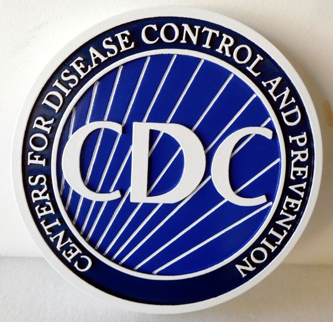 AP-6070 - Plaque of the Seal of the Centers for Disease Control and Prevention, Arist Painted