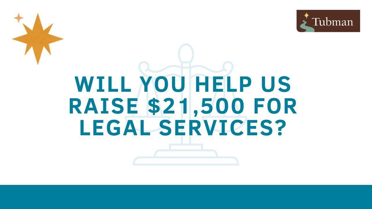 Help Us Raise $21,500 for Tubman's Legal Services
