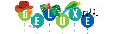 Deluxe birthday party logo