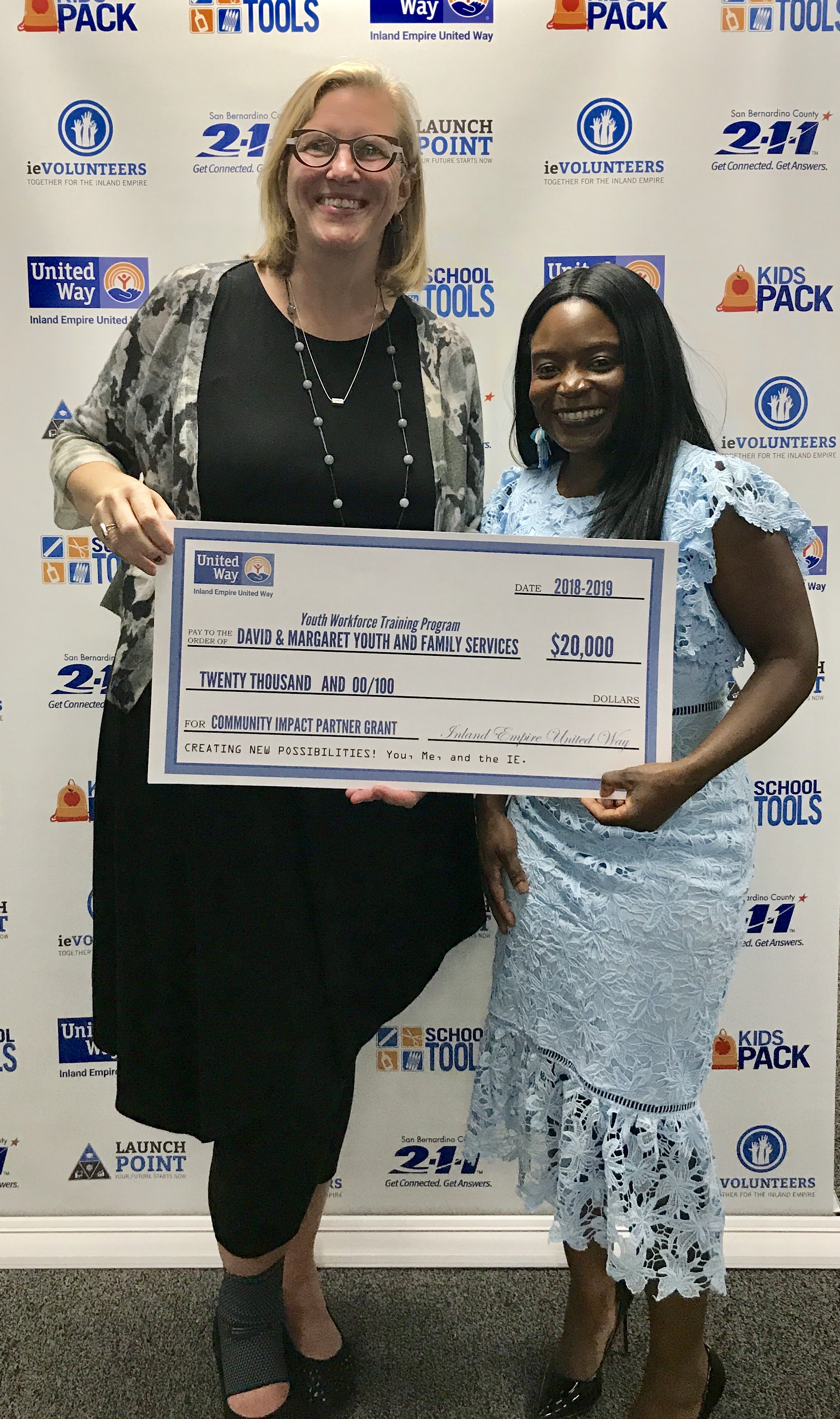 David & Margaret Receives Inland Empire United Way $20,000 Grant