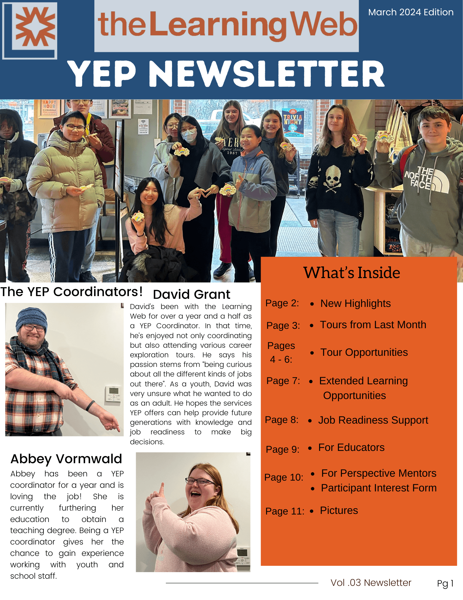 YEP March Newsletter