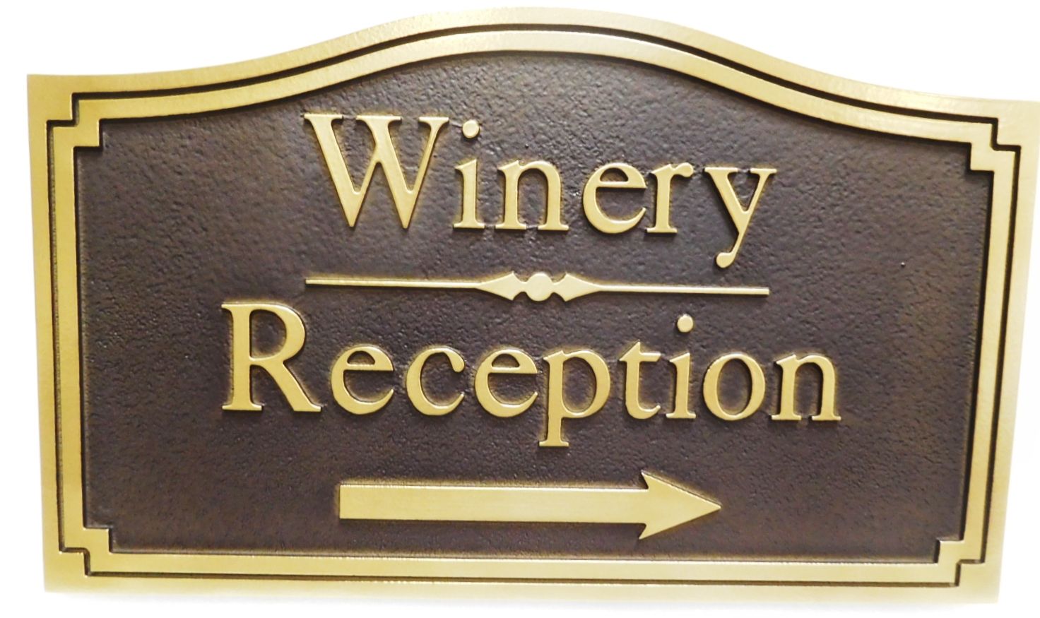 R27500 - Carved HDU Sign for the Reception Area of a Winery