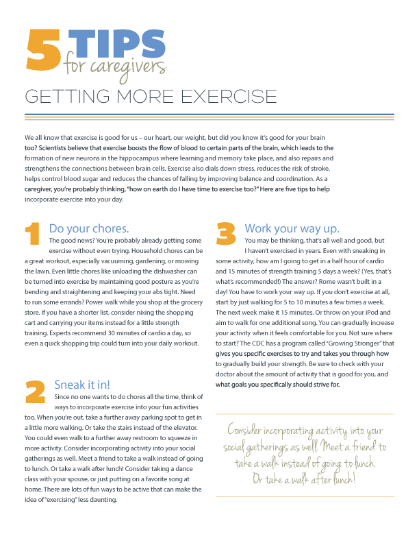 5 Tips for Getting More Exercise