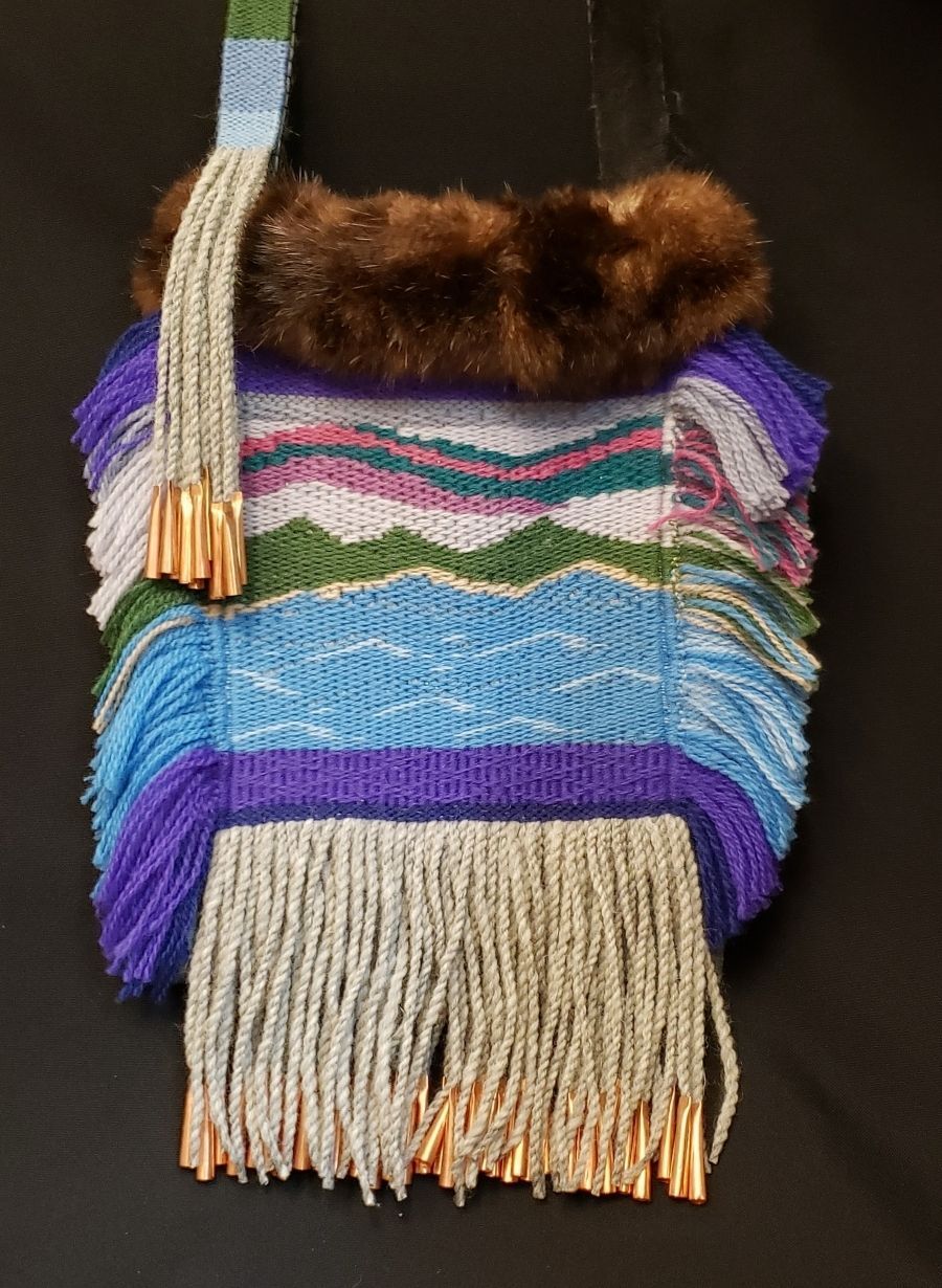 Sarah Huerta - Ravenstail and Leather Bag