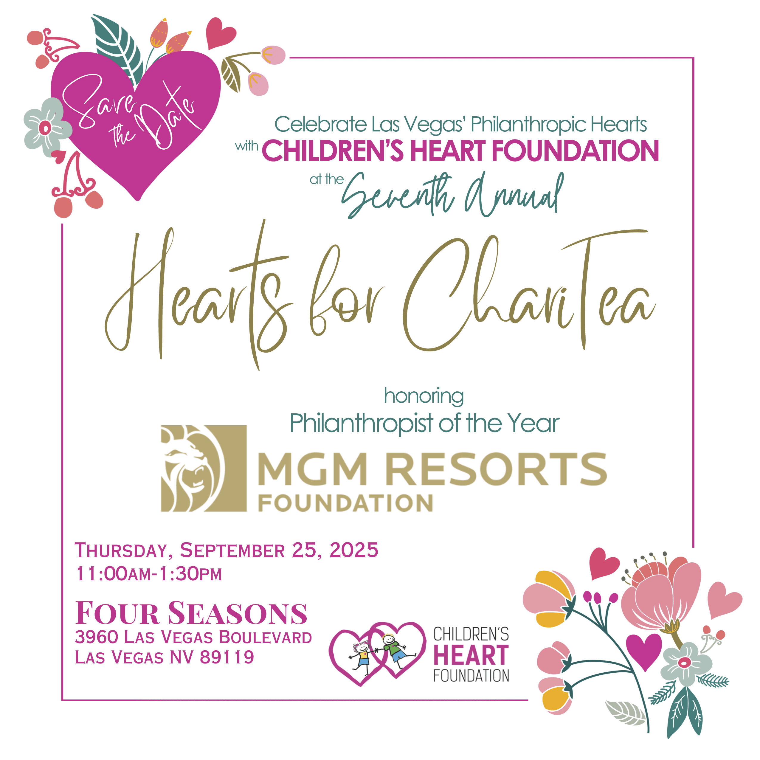 Hearts for ChariTea | September 25, 2025