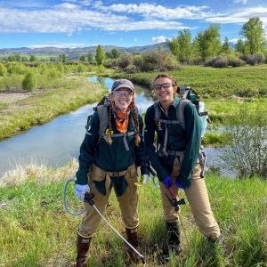 Spraying Invasive Weeds with the Gallatin Valley Land Trust 