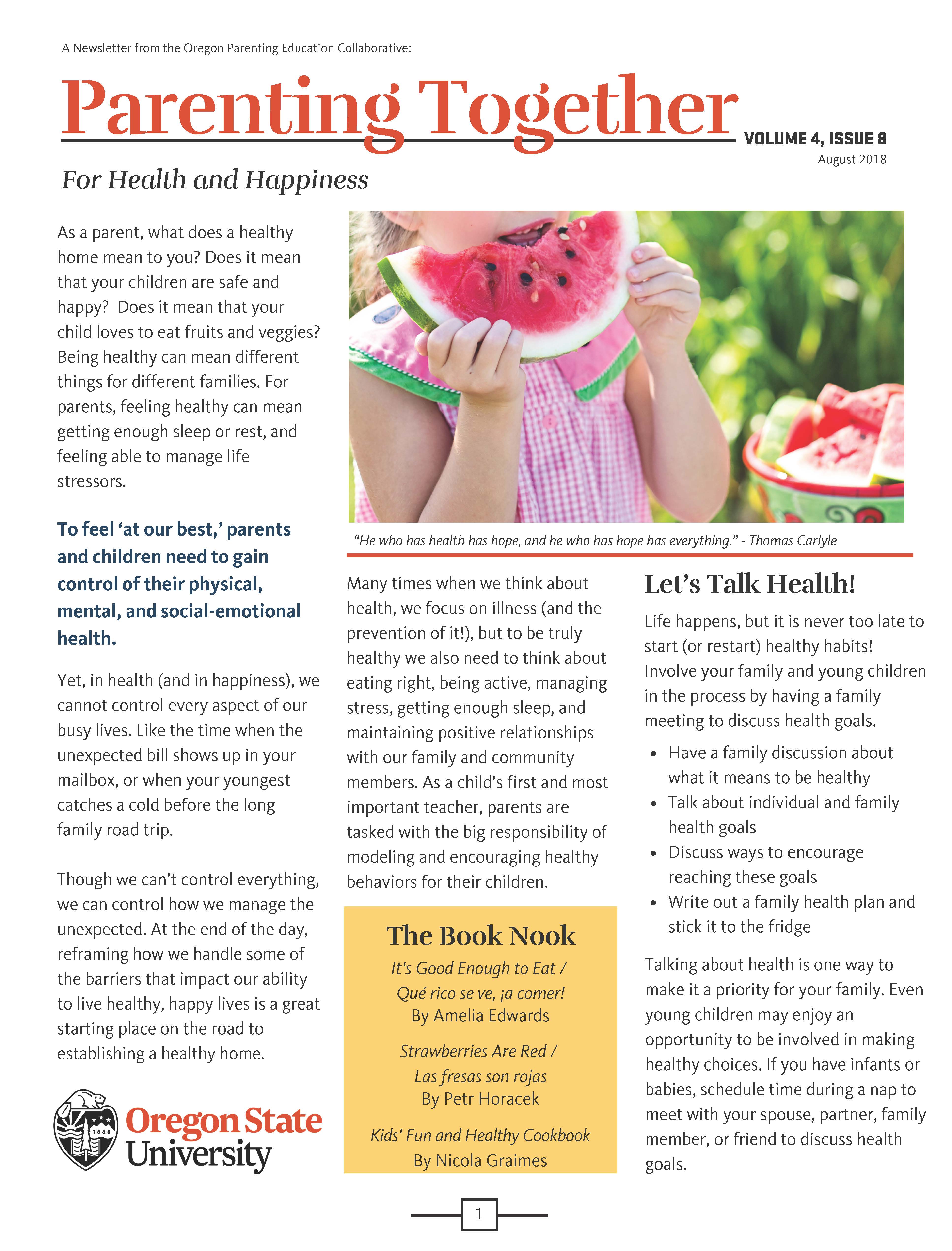 family resource center of central oregon resources parent newsletter